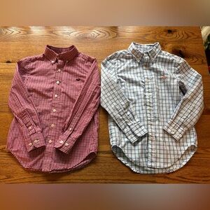 2 Southern Marsh wrinkle free buttondowns- boys medium